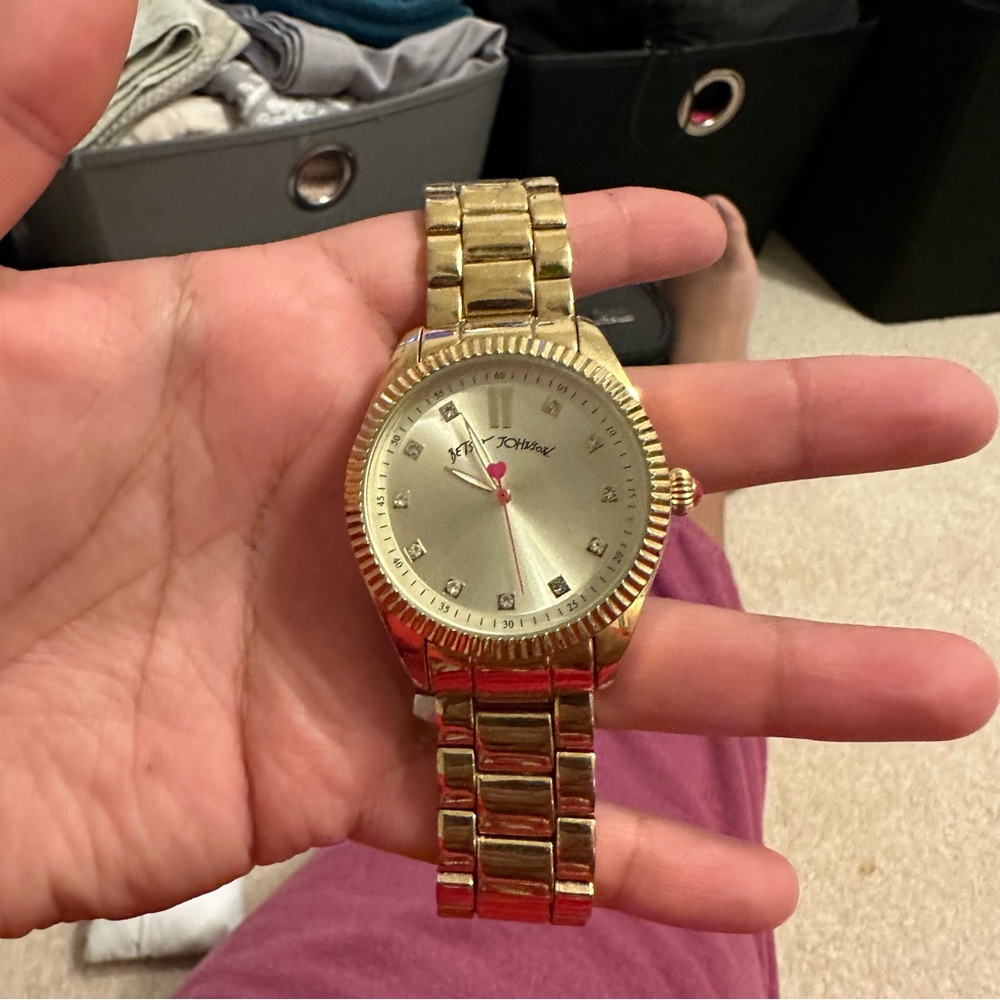 Betsey Johnson Gold Toned Watch